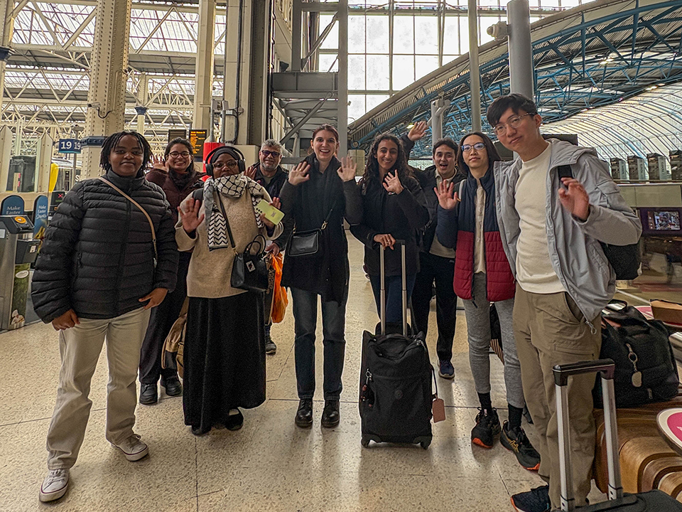 international student travellers in London, UK