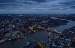 An overview of London with the London Bridge