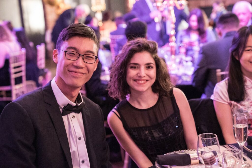 Sara and a friend at an ISH event