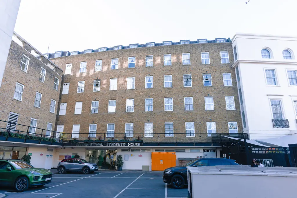 A picture of the International Students House building.