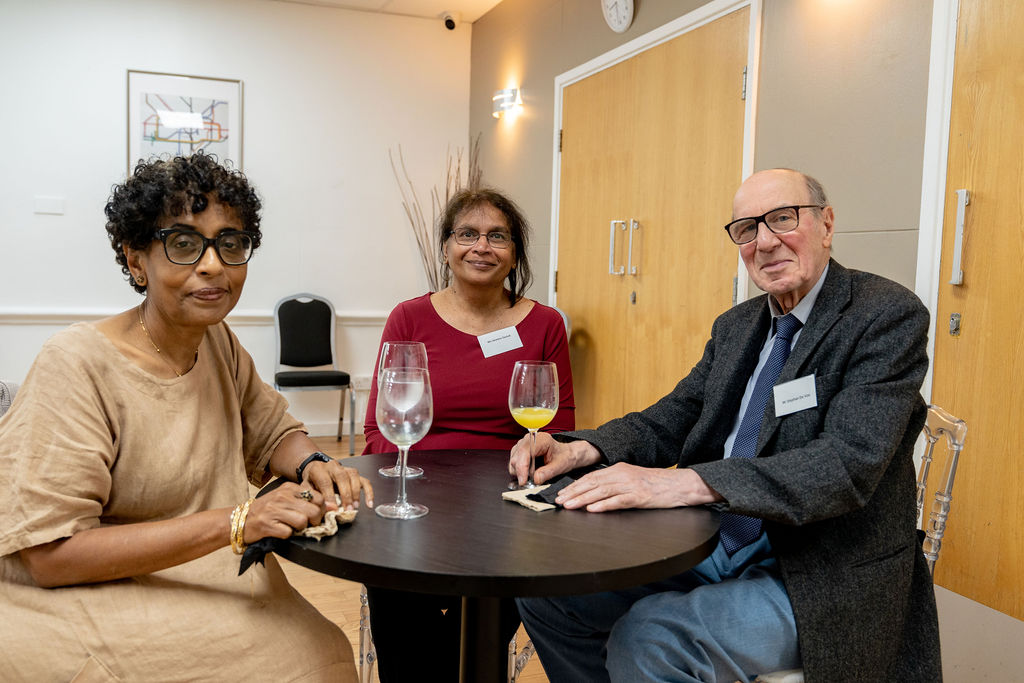 ISH-Alumni – International Students House – international students house three people seated at a table