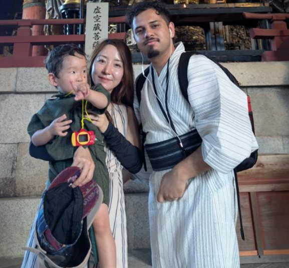 Sandesh with Eri-san and her son from the host family – International Students House – international students house toyota-shi trevelyan trust scholar sandesh with eri-san and her son from the host family